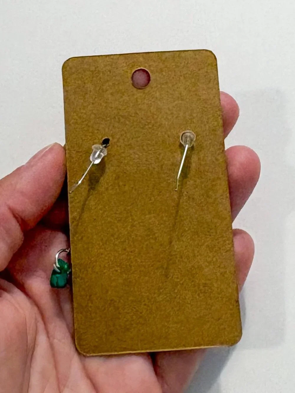 Silver Dangle Beaded Earring